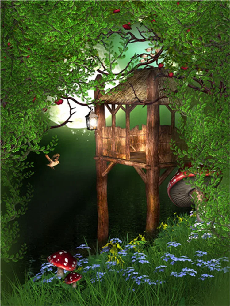 Vinile Personalizzato Fotografia Fondali Prop Fiaba Fotografia di Sfondo DF20702-03