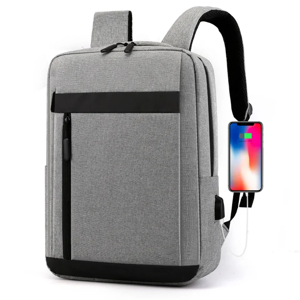 Business Laptop Backpack Large Capacity Multifunctional Usb Charging Waterproof Film Backbag Casual Shoulder Bag For Men