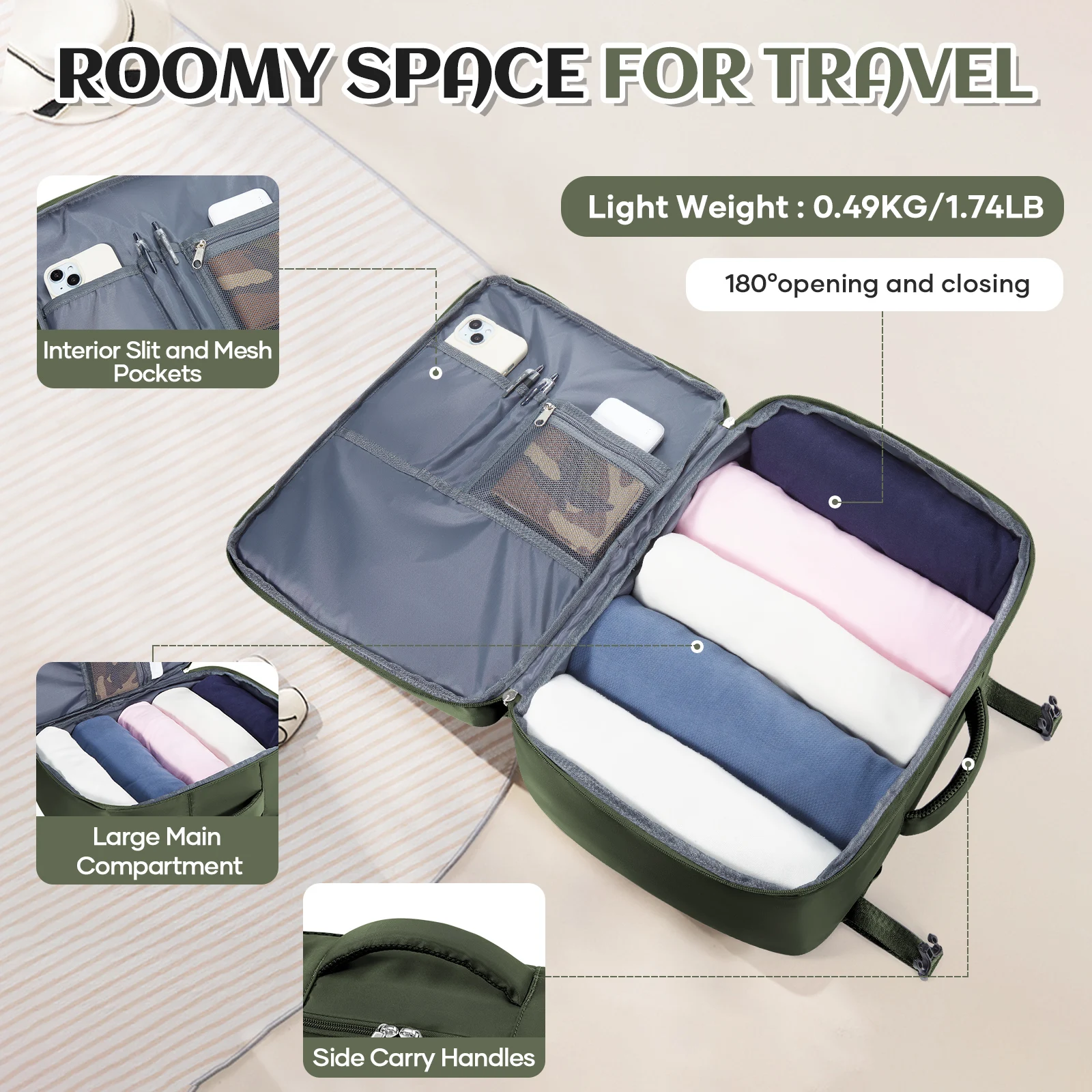 Ryanair 40x30x20 Airplane Cabin Bags Travel Backpack Men Waterproof Hand Luggage Laptop Backpacks High Quality Carry-Ons Bags