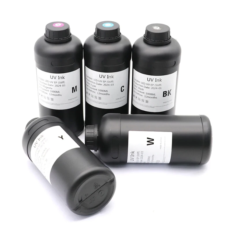 1000ML/Bottle UV DTF Ink and Varnish for UV DTF Film A B for Epson Printer XP600 TX800 1390 L800 L1800 L805 UV Ink Refill kit