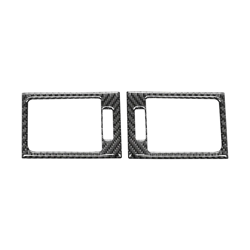 For Mercedes Benz C Class W204 2007-13 Car Accessories Central Control Air Conditioning Outlet Decor Frame Carbon Fiber Stickers