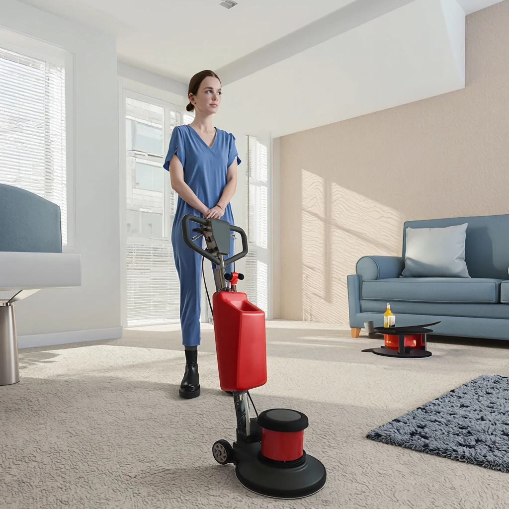 

For Cleaning Company Aluminum Material Multifunctional Floor Scrubber For Cleaning Floors Carpets Polishing Aluminum Body 1300W