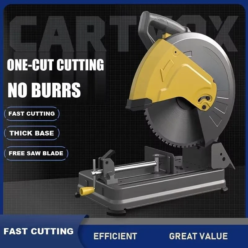 14 Inch Cold Saw 355mm Professional Metal Cutter with TCT Blade Induction Motor