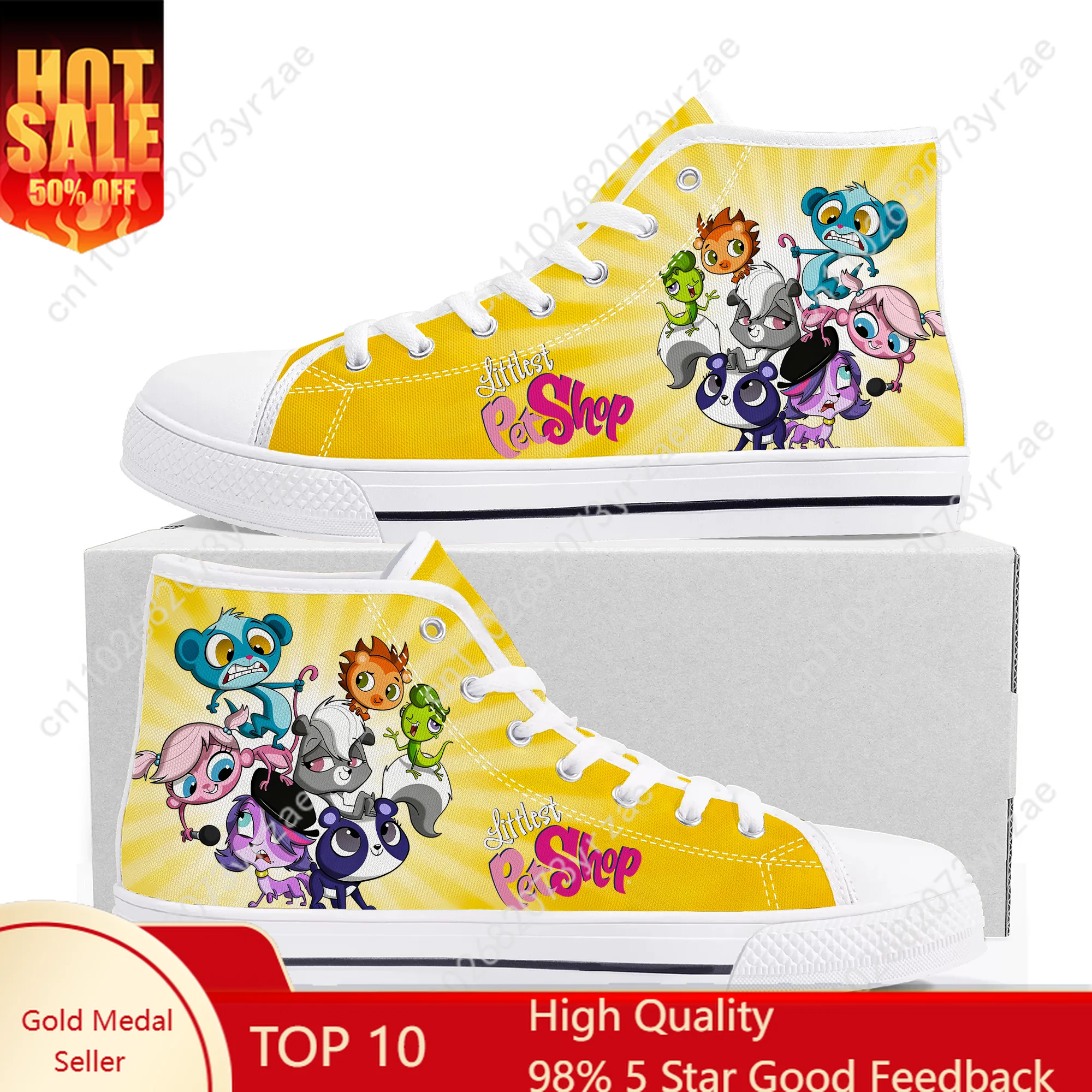 

Littlest Pet Shop High Top Flats Sneakers Mens Womens Teenager Sports Running Shoes Casual Fashion Canvas Shoe Custom Sneaker
