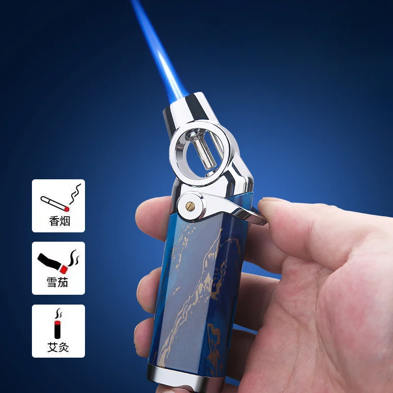 2024 Honest Desktop Small Spray Gun Direct Injection Lighter Welding Gun Small Spray Gun Cigar Special Windproof GasLighter