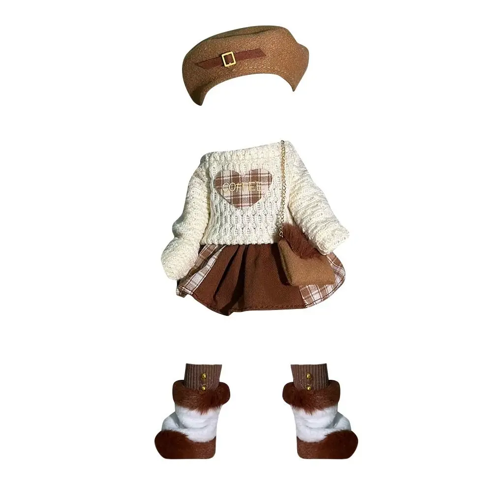 Princess Style 6-Point BJD Clothes Fat Body 30cm Princess Fur Hat Clothes Lolita Dress Set Display