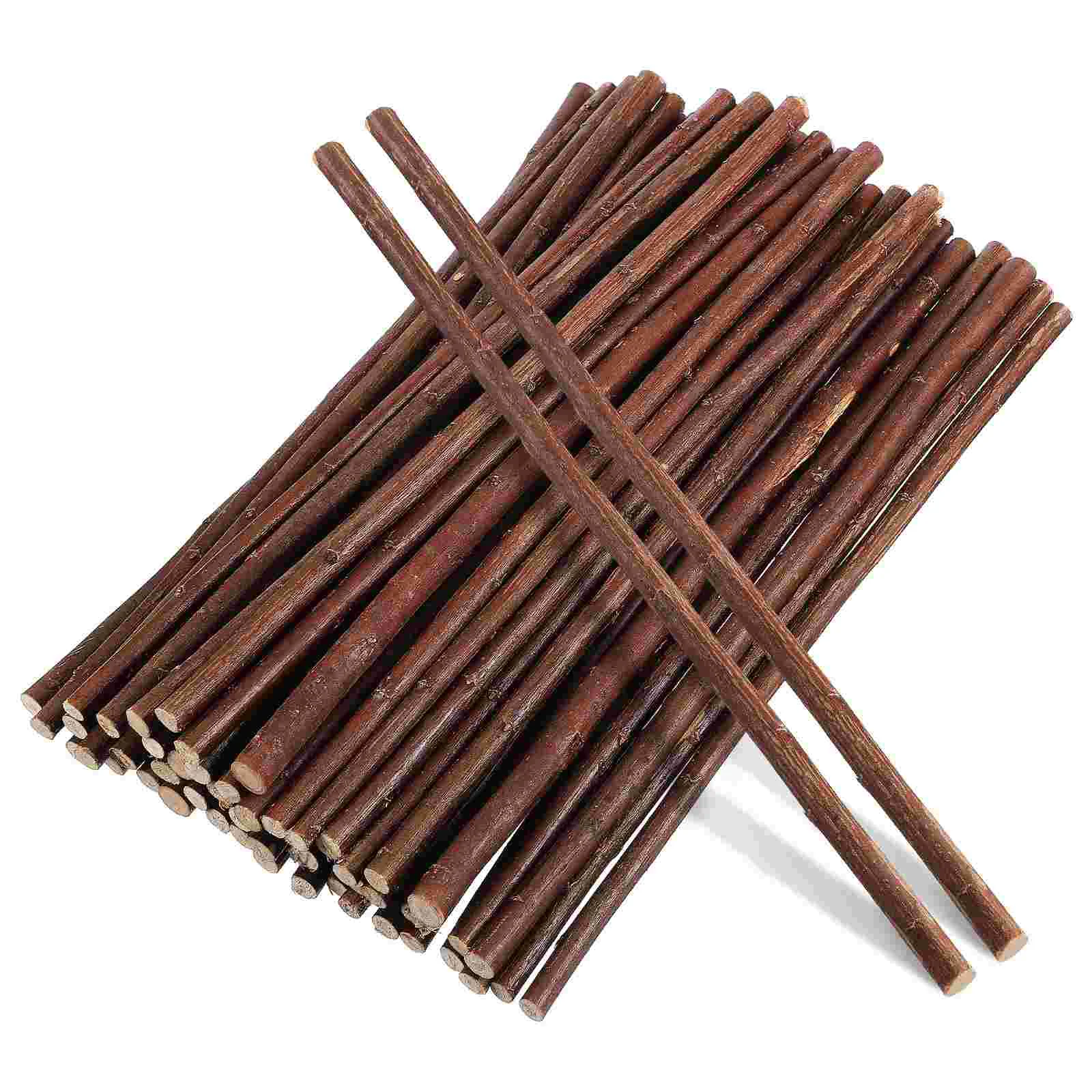 

50 Pcs DIY Handmade Materials Dry Branches 30cm For Decoration Wood Sticks Round Natural Willow Craft Dried Twigs Vase