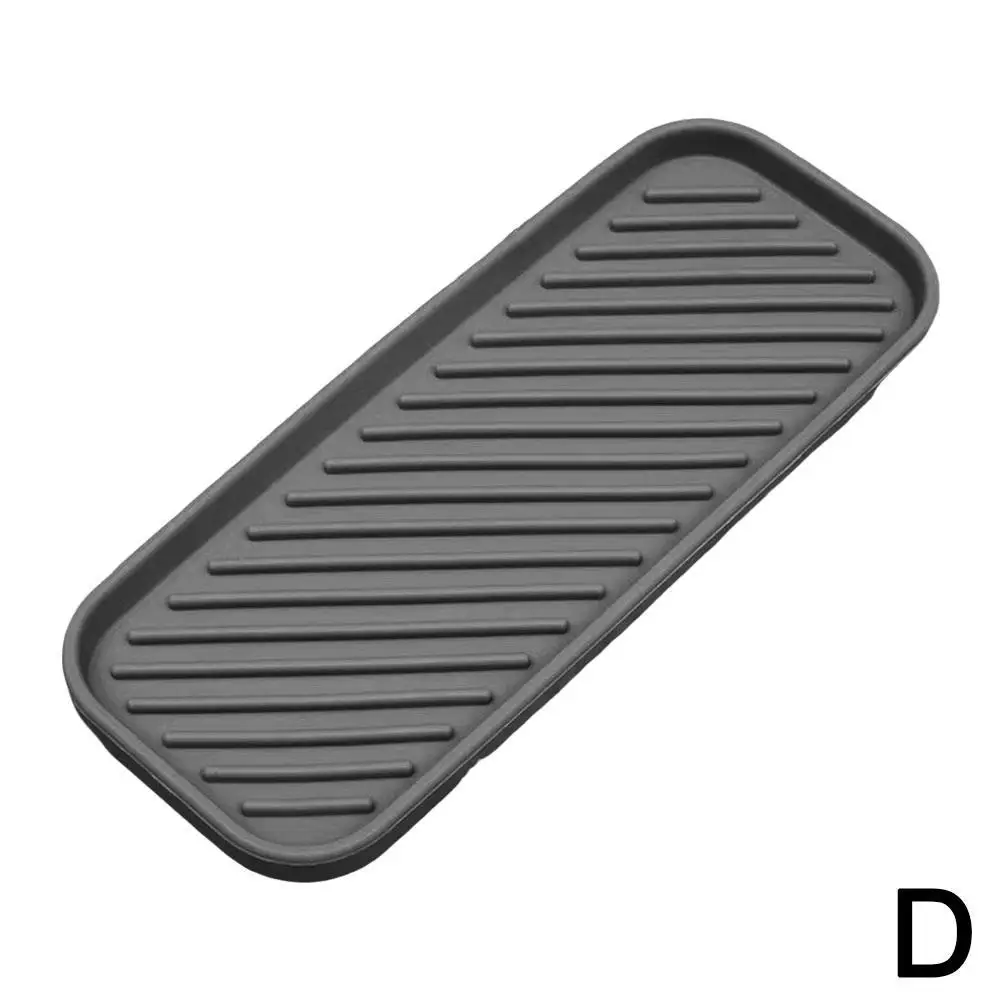 Silicone Draining Board Mat Dish Drying Pad Folding Heat Resistant Rectangle Eco-friendly Drainer For Kitchen Pot Cup S0x4