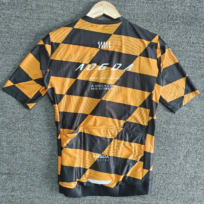 Aogda Pro Air Cycling Jersey for Men,Lightweight Aero Short Sleeve Bike Jersey,Breathable Slim Fit Bicycle Clothing