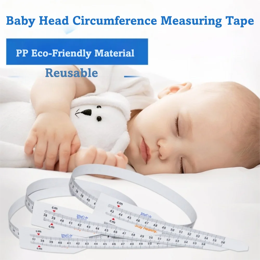 Reusable Head Circumference Tape Measure Plastic Material Lightweight Infant Head Measuring Tape Non-Stretchable