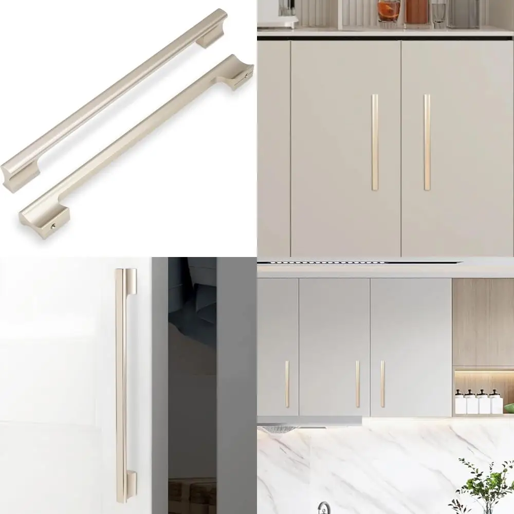 

6 Pack 15 Inch Champagne Bronze Kitchen Cabinet Handles Cabinet Pulls Gold Drawer Pulls Kitchen Cabinet Hardware Handles Dresser