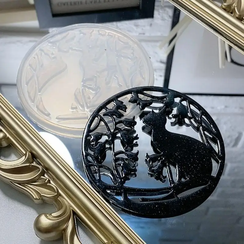 Kxra Handicrafts Halsketten Ornament Gussform handgefertigtes Weihnachts -Hirschschmuck Schimmel