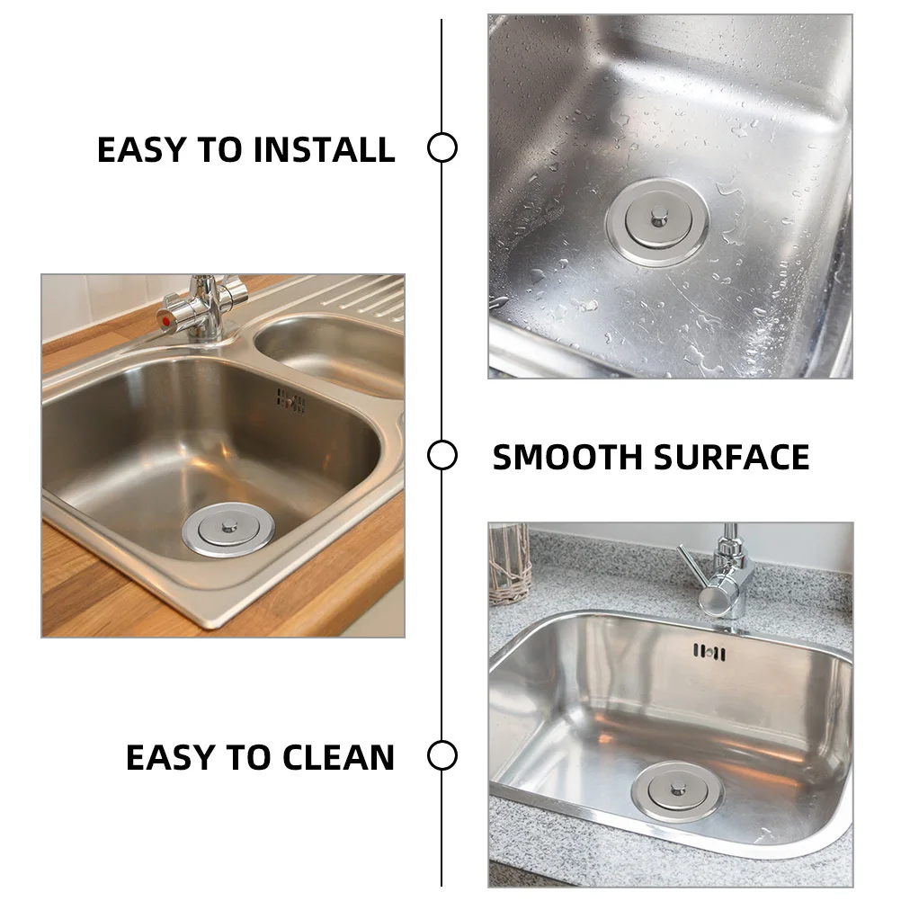 

1 Set Stainless Steel Kitchen Sink Filter Fine Mesh Strainer For Clog Prevention Odor Blocking Drain Protector Basket Strainer