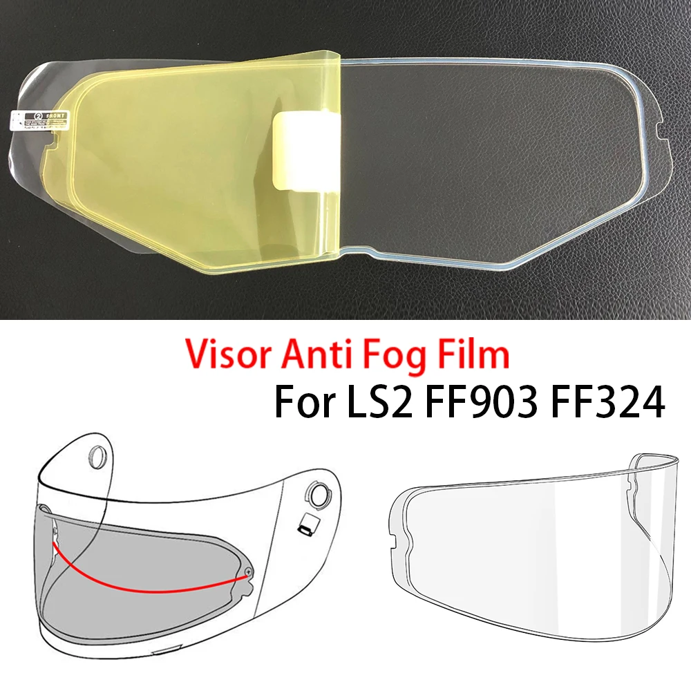 Helmet Visor Film Anti Fog Film Sticker For LS2 FF903 FF324 Helmet Lens Accessories Anti-fog Patch