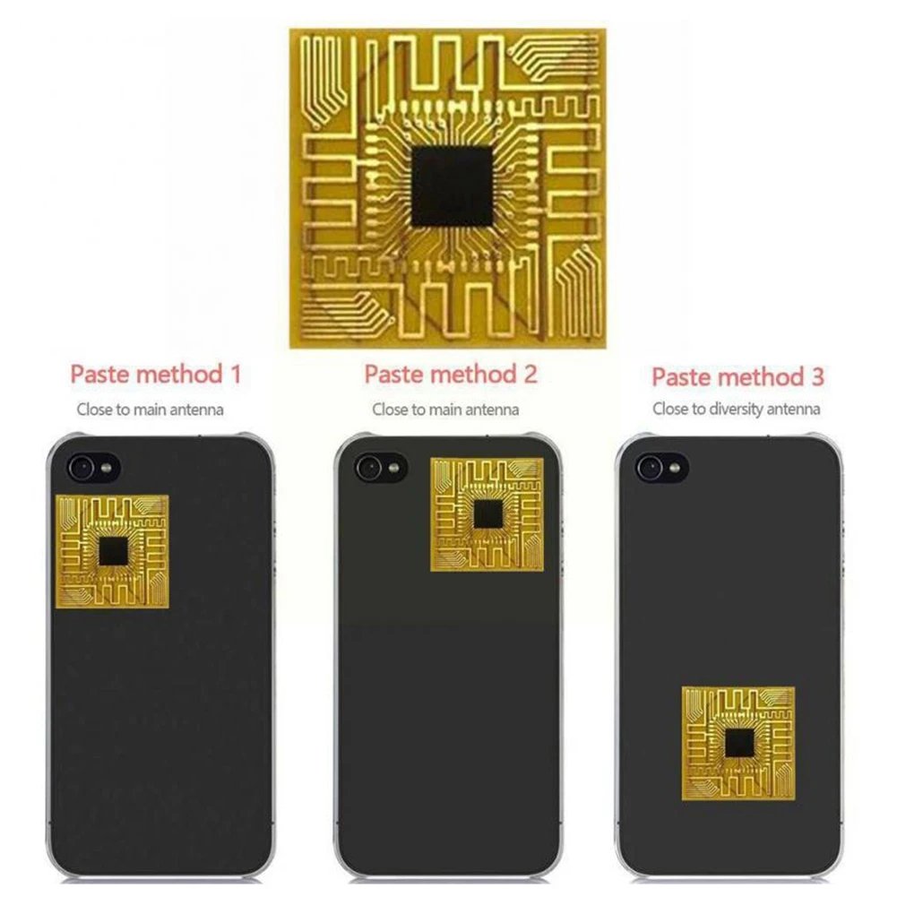 1 Uds. Pegatinas de mejora de señal de teléfono móvil amplificador de mejora de red exterior amplificador de señal portátil