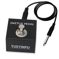 Yueyinpu-interruptor de grifo, Pedal de efecto de guitarra con retardo de 1/4 "", pestillo momentáneo con Cable TS, accesorios de Pedal de efecto de interruptor de pie de Metal