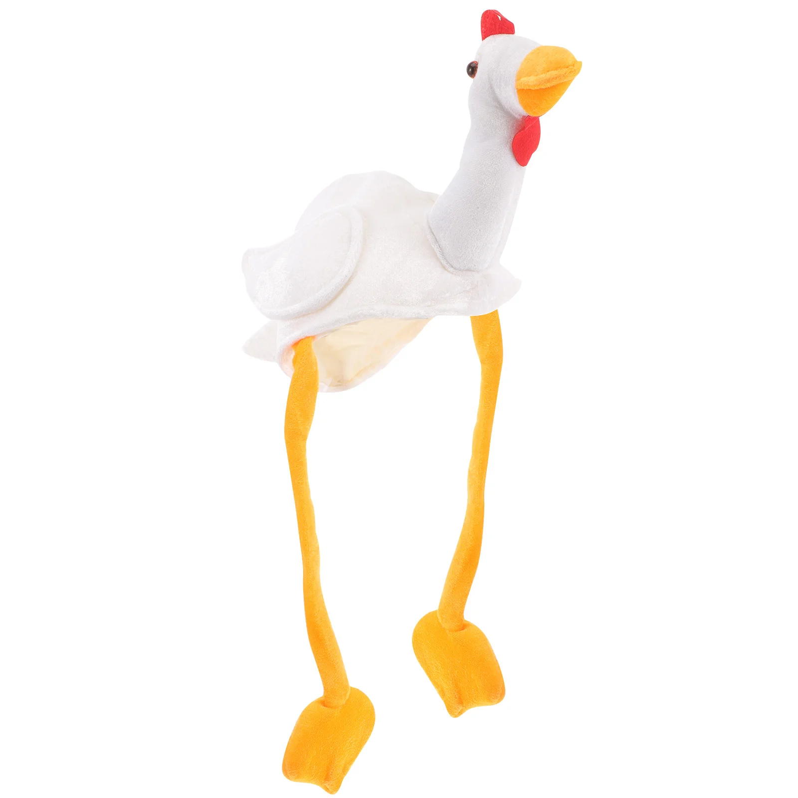 

Chicken Costume Hat for Party Photo Prop Headgear Plush Animal Cosplay Hats Fabric