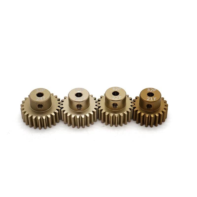 3Pcs 32DP M0.8 12T-24T Metal Motor Pinion Gear 3.175mm Shaft for 1/10 Traxxas Tamiya TRX4 RC Buggy Monster Truck Drift Model Car