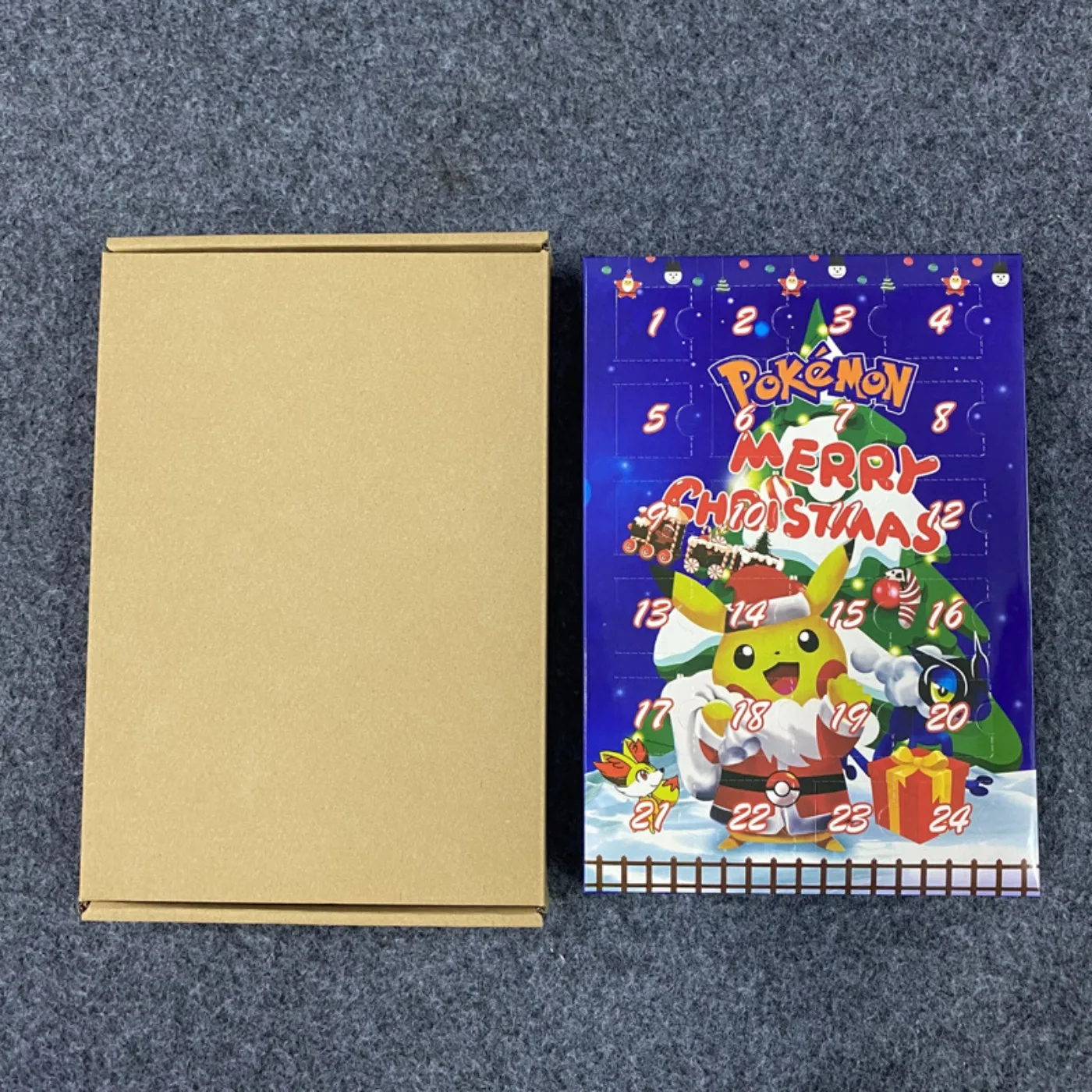 Pokemon Figure Advent Calendar Gift Box Mini Pikachu Character Doll Bulbasaur Friends Christmas Toy Gifts Action Figures Toys view 3