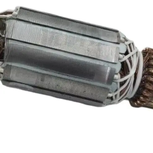 220V-240V Steel Armature For Rotor For CM4SB2 Concrete Cutting Tool Angle Grinder Motor Replacement Part Silver
