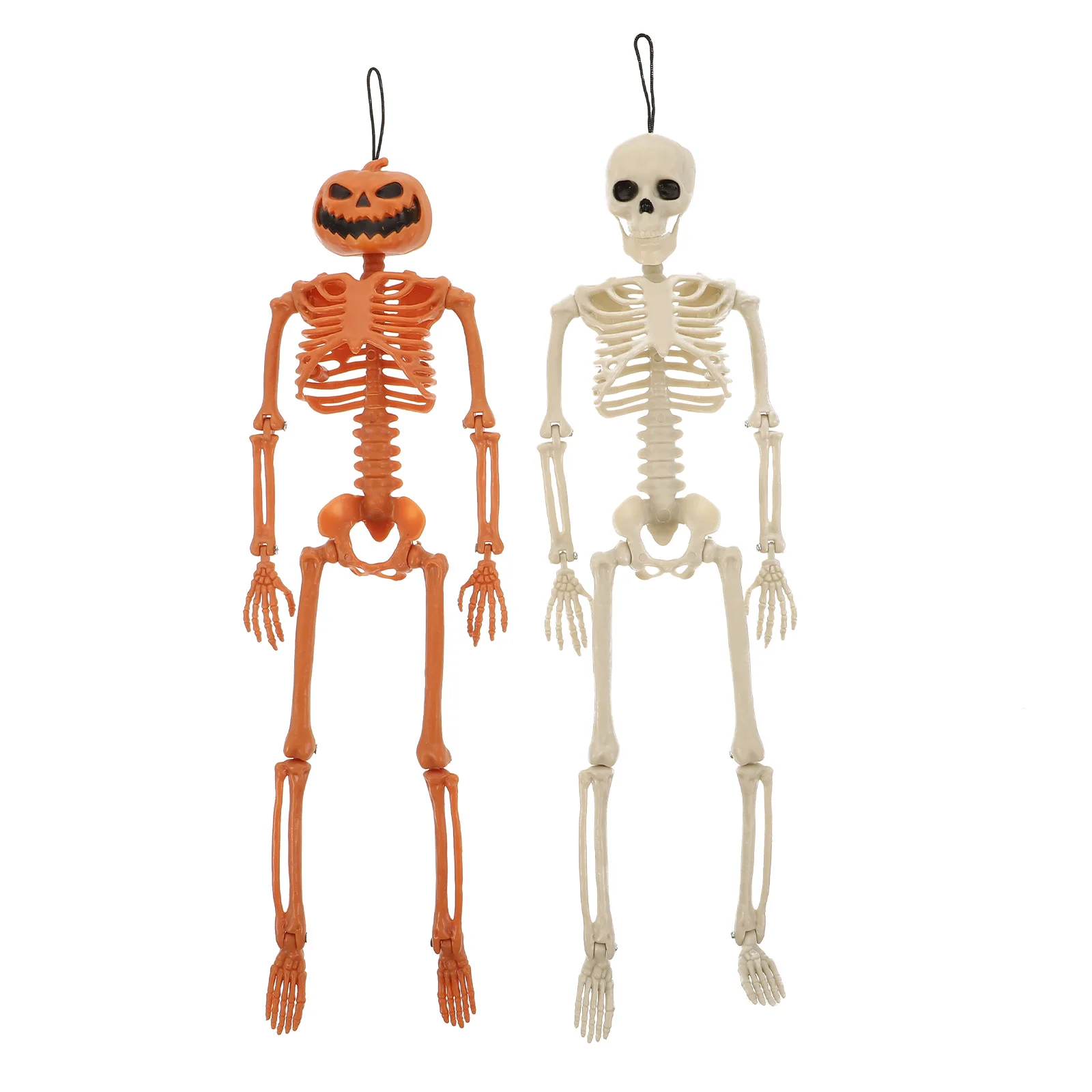 

2 Pcs Skull Decoration Plastic Ornament Halloween Indoor Decorations Home Party