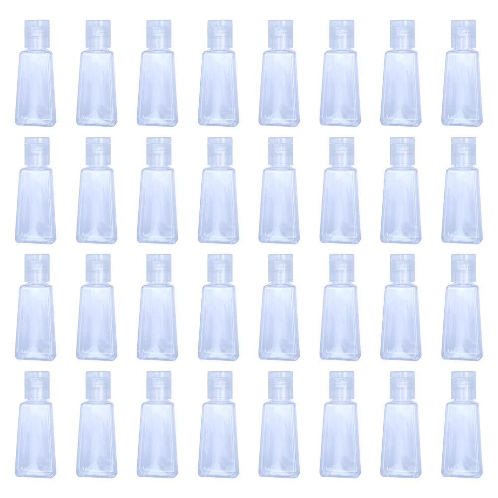 

40 Pcs Dispenser Bottle Flip Cap Solid Refillable Liquid Travel Glosses Visible Outdoor Lidded Simple