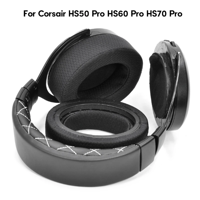 Durable Ear pads Ear Cushions for HS50  HS60  Headphone Elastic EarPads for Better Comfort and Noise Isolation