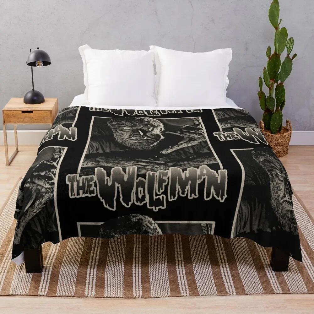 

The Wolfman, wolfman, wolf man, werewolf Throw Blanket Softs Luxury Blankets