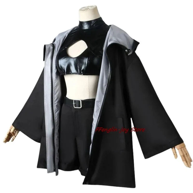 

Nazuna Nanakusa Call of The Night Anime Cosplay Costume Vampire Black Coat Cloak Vest Wig Light Pink Braid Hair Halloween