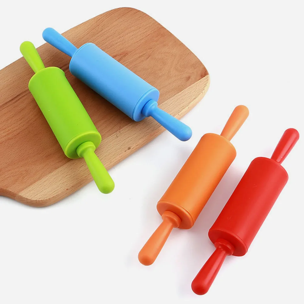 

2 Pcs Rolling Pin Children's Clay Tools Lattice Kids DIY Supplies Plastic Polymer Roller Toddler