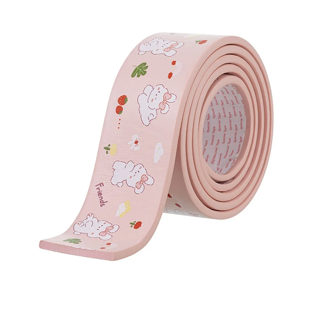 

Durable 2m Desk Edge Guard Strip Cartoon Thickened Table Anti Collision Cushion Self Adhesive Soft Foam Bumper for Baby Safety