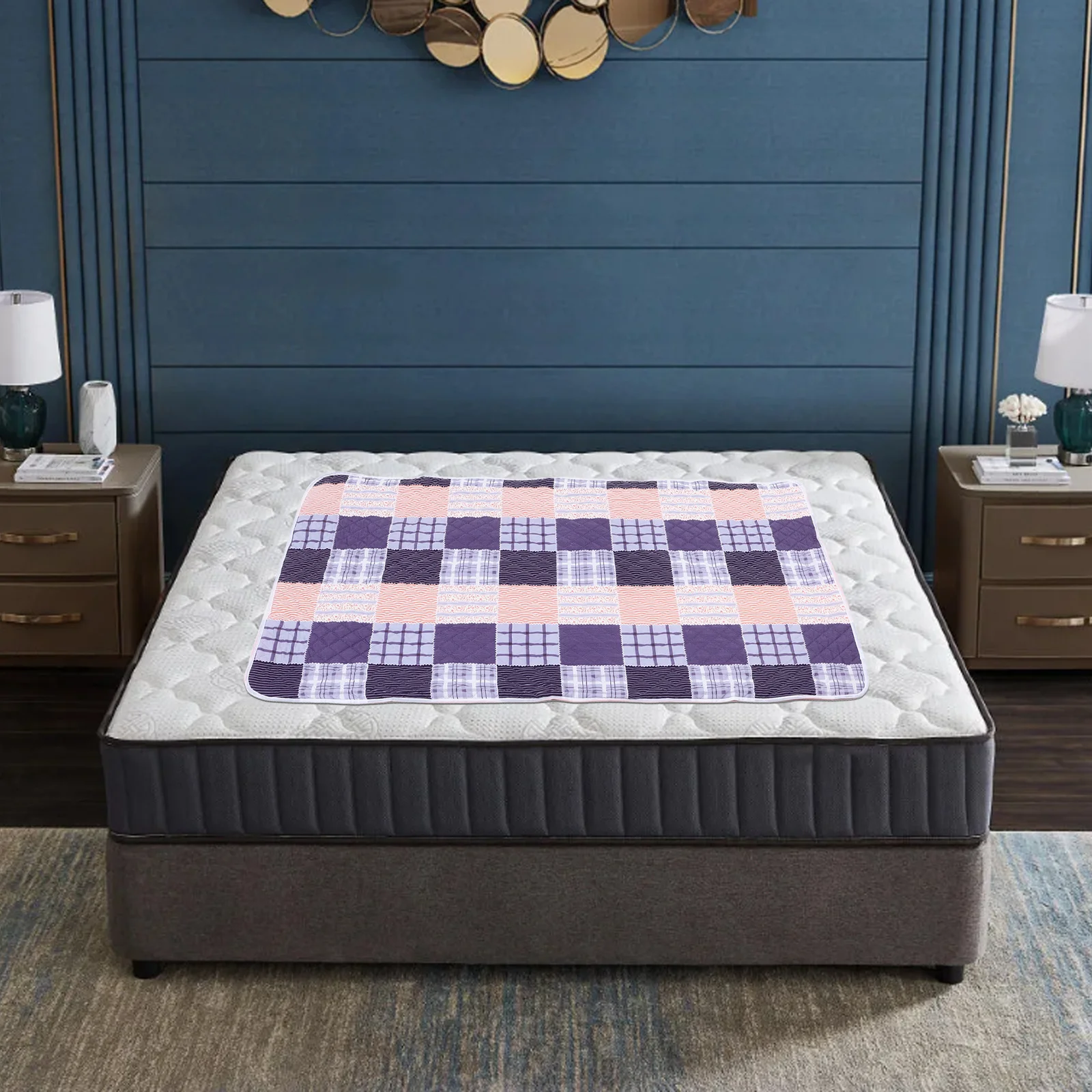 سرير مقاوم للماء الكبار قابل للغسل منصات سلس البول قابلة لإعادة الاستخدام حامي التبول لكبار السن فراش وسادة ماصة تحديد المواقع #2