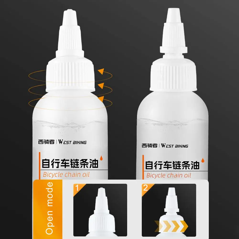 Bike Supplies Leak-proof Bicycle Chain Oil for Lubrication Portable Cycling Accessories with Pointed Nozzle Design 60ml Size