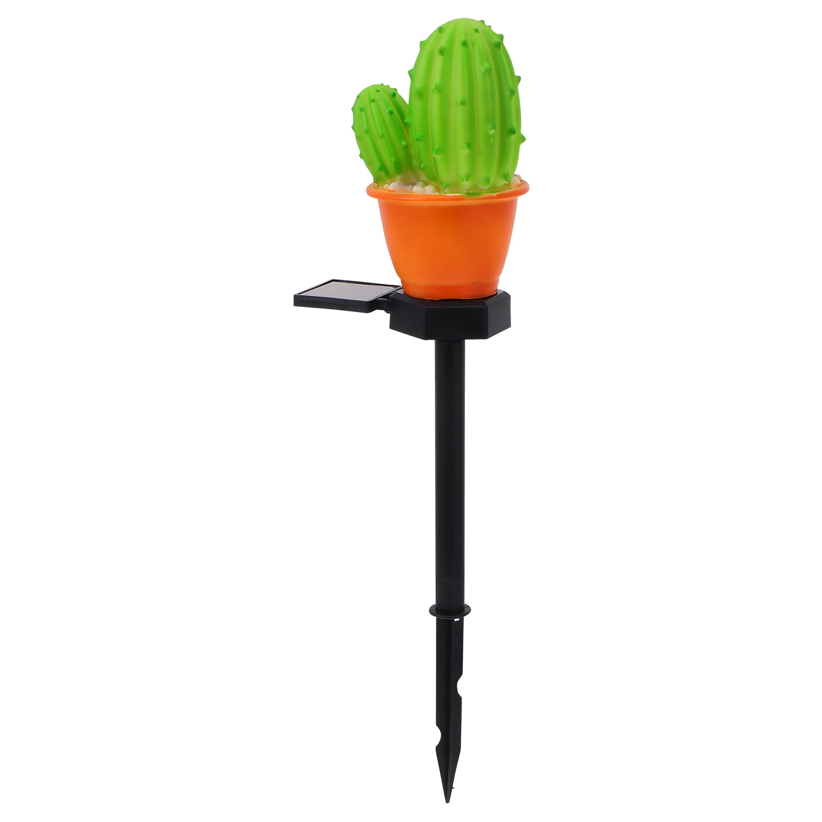

Solar Ground Plug Light Solar Lawn Lamp Decorative Waterproof Garden Ground Light Plastic Cactus Pineapple Outdoor Pathway Yard