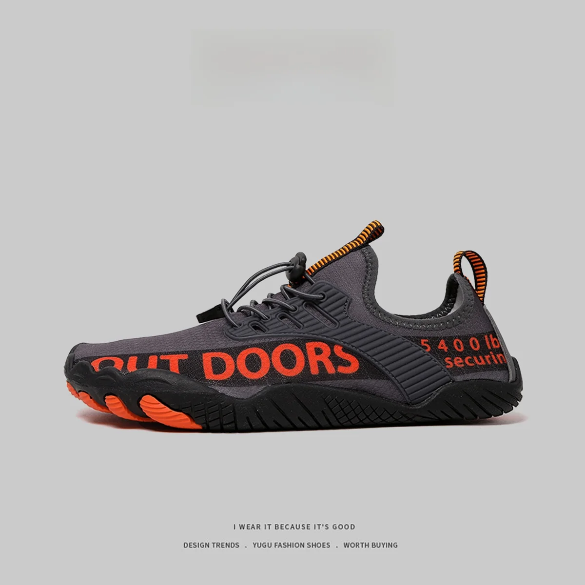 

Men's Casual Sandals Summer Water Shoes Couple Outdoor Sports Fishing Beach Shoes Breathable Fabric Uppers Flat Rubber Sole
