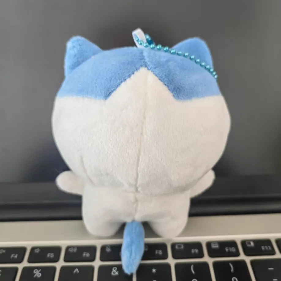Leuke Chiikawa Hachiware blauwe kat pluche sleutelhanger Kawaii gevulde pop tas hanger mini knuffel voor meisjes cadeau decoratie