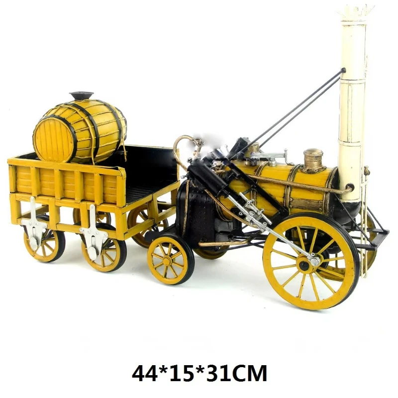 High-quality hot-selling retro tin train model jewelry 1829 yellow navigator steam locomotive exquisite gifts