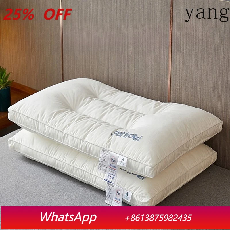 

LTT Home Cervical Spine Care Sleep Aid Dormitory Single Hotel Pillow Pure Cotton Pair