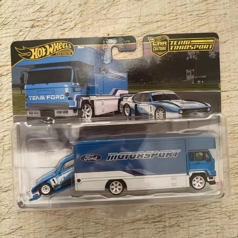 New Hot Wheels Premium 2026 Cultura auto: Trasporto di squadra Hotwheels 1/64 Modello di auto Giocattoli per bambini Ford Capri Gr5 Ragazzi Regali per bambini