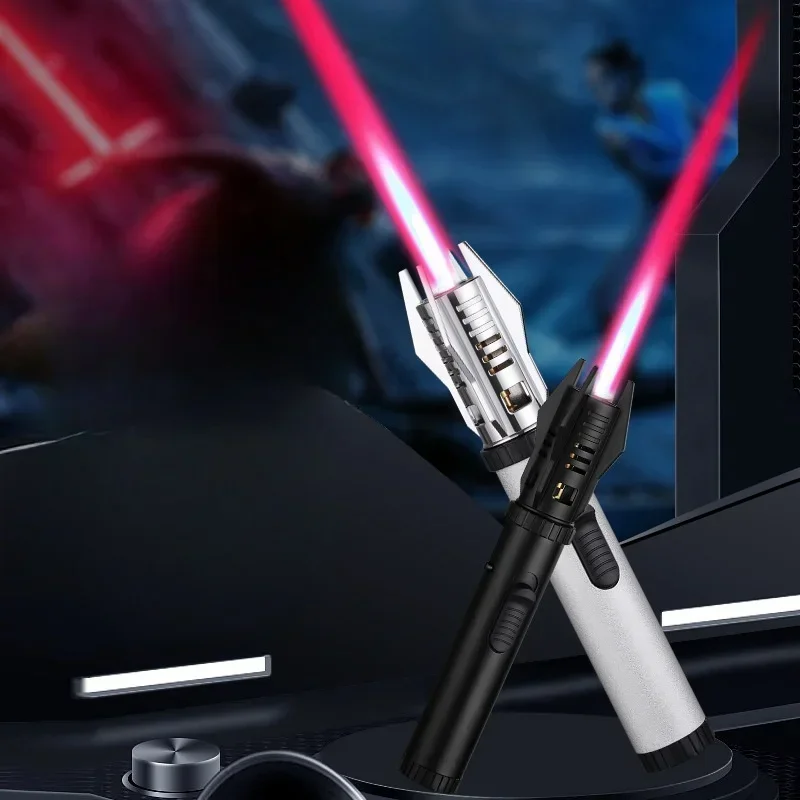 Light Sword Spray Gun 100 Power Lighter Metal Windproof Inflatable Cigar Lighter Kitchen Outdoor Barbecue Torch Igniting Gun - Image 4