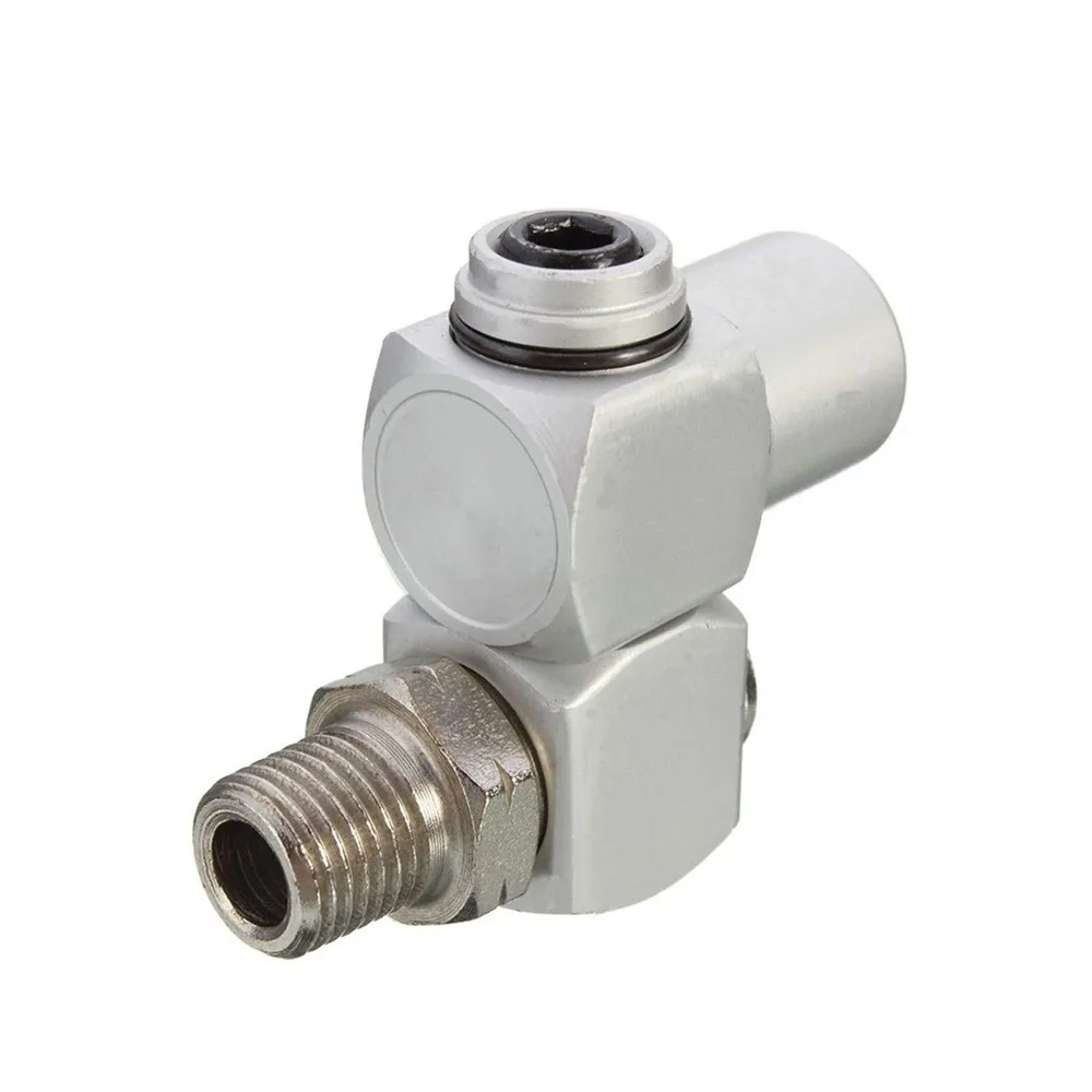 1 قطعة 1/4 "أداة الهواء تركيب دوار 360 ° موصل خرطوم الهواء الدوار محول صناعي محمول #5