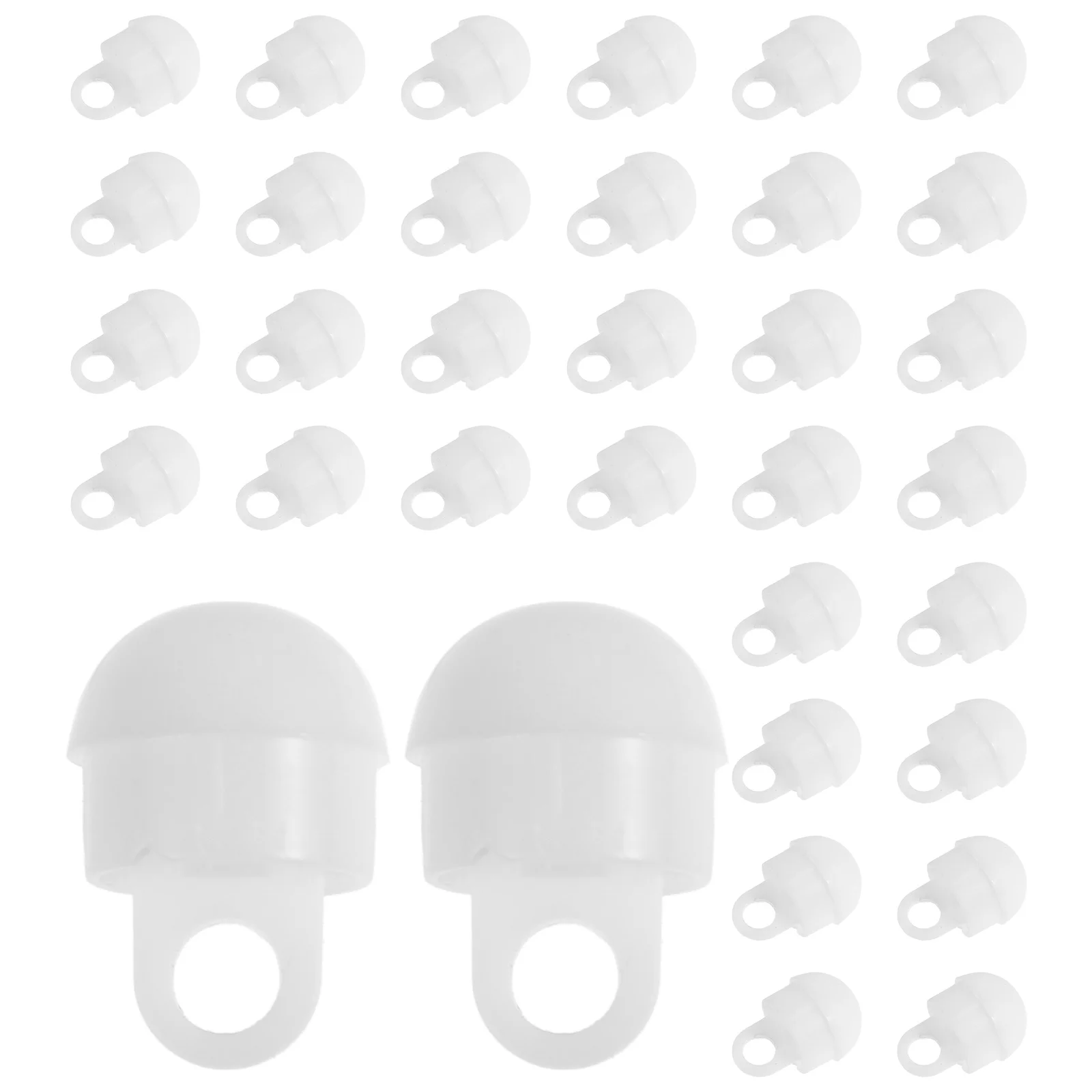 

100Pcs Solar LED Light Accessories Plastic Garden Stake Light Plugs Outdoor Decorative Waterproof Lawn Lights End Caps