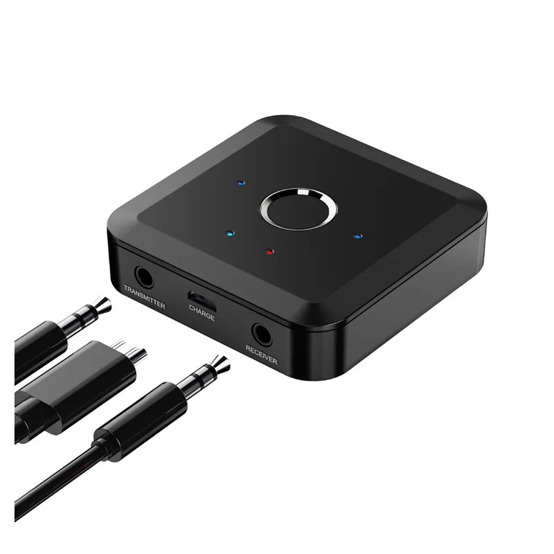 2 in 1 Bluetooth 5.2 Audio Transmitter Receiver 24Bit 96Khz 3.5MM AUX AptX Adaptive LL HD Wireless Adapter for TV PC Car