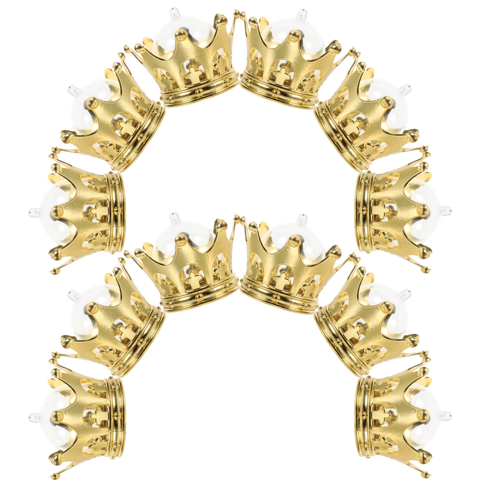 

12pcs Box Refillable Decorative Candy Holder For Candies Chocolates Baby Shower Birthday Party Supplies Gold Plated