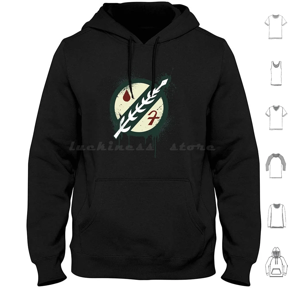 Bf-Symbol Hoodie Cotton Long Sleeve Boba Fett Bounty Hunter Fett Jango Fett Jedi The Baby Mando Luke Skywalker This Is The