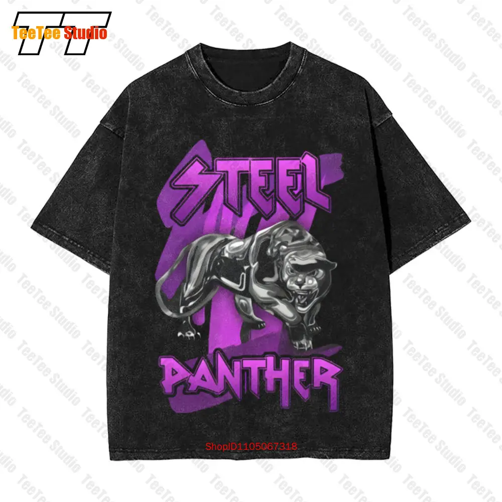 

Panther Metal Rock Band Vintage Oversized T-Shirt KIDJ