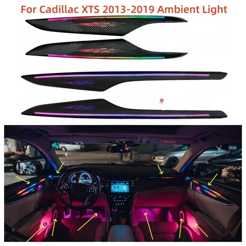 

For Cadillac XTS 2013-2018 Dynamic Atmosphere Light Kit Automotive Interior Lighting Upgrade Foot Lights Automotive Accessories