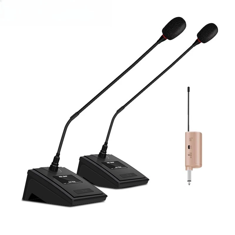 

Wireless gooseneck microphone condenser conference broadcasting station tunable frequency microphone