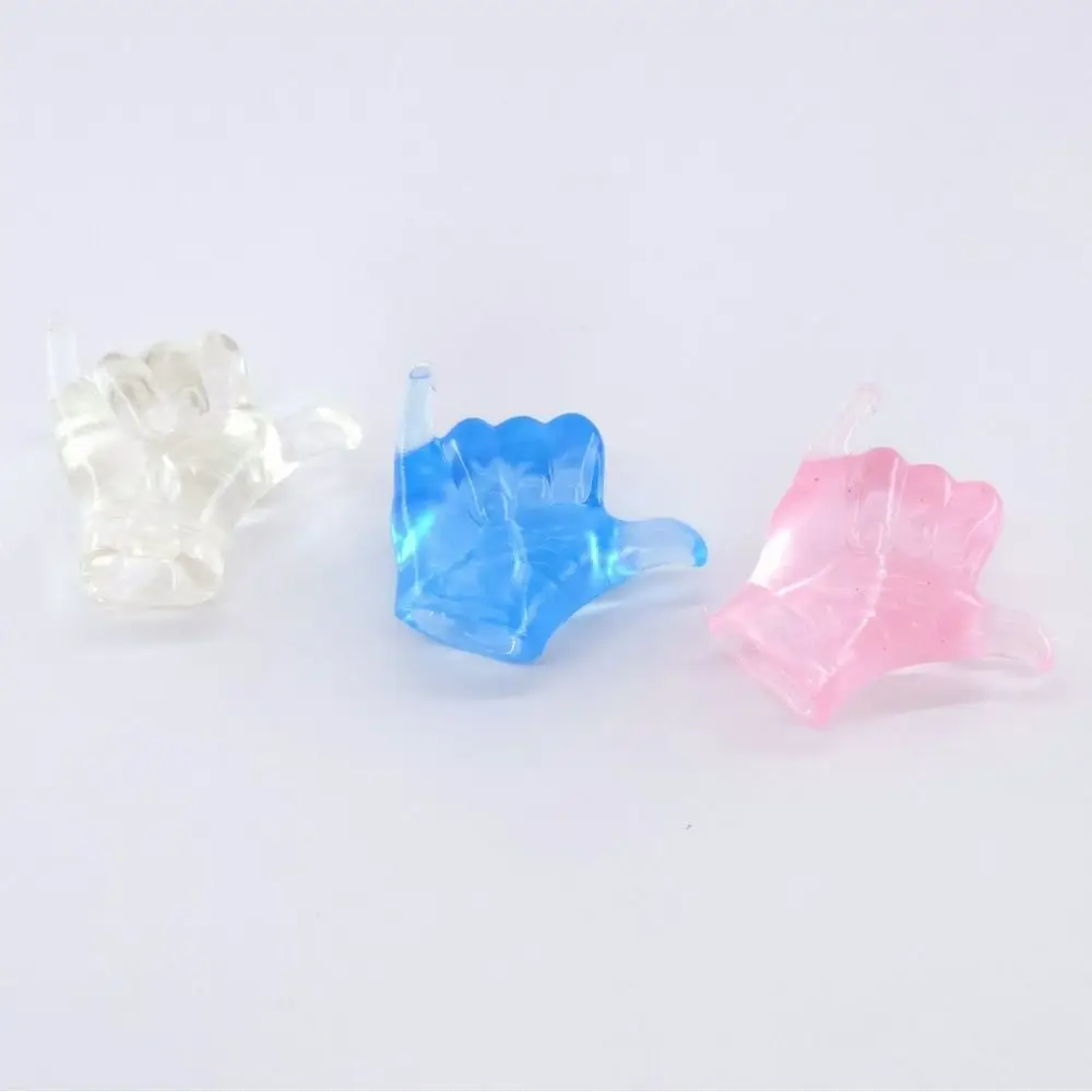 Modelo de mão pequena brinquedos de apertar pequenas mãos de dedo mini fantoches de dedo criativos engraçados brinquedos de dedo transparentes para jogo