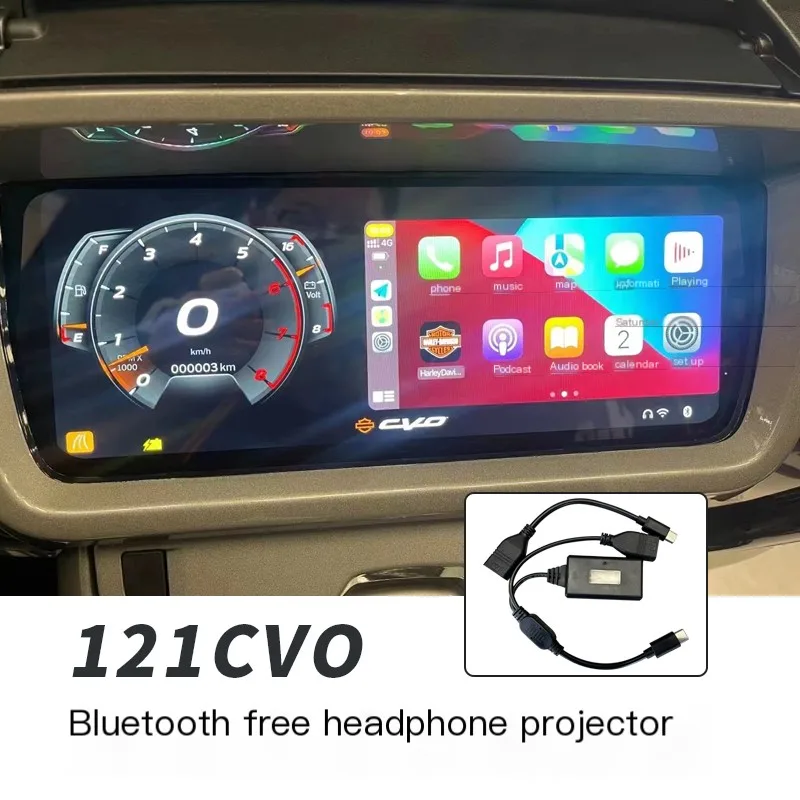 

Roadfaith Spot Harley 121CVO Highway Glide Bluetooth Wireless Headphones Projection Decoder for Avenue CVO Motorcycle